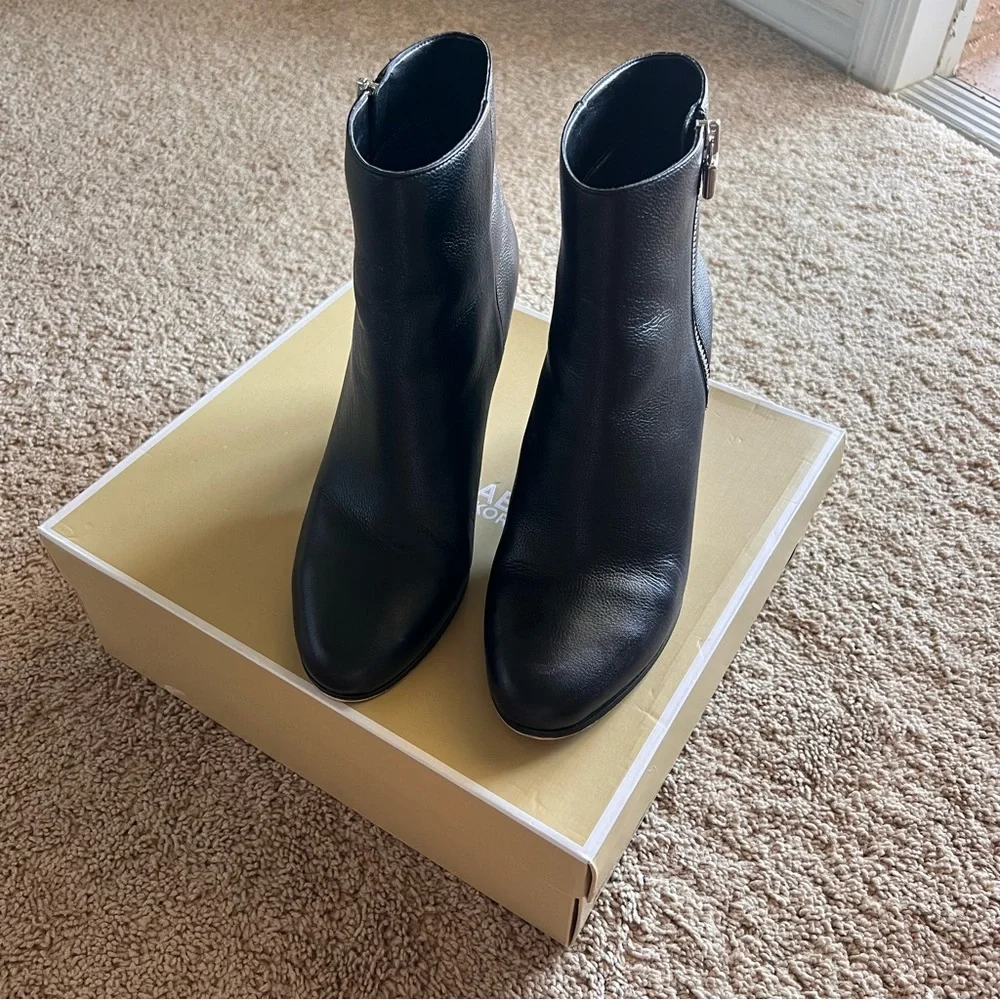 Michael Kors Black Heeled Boots - Picture 2 of 6